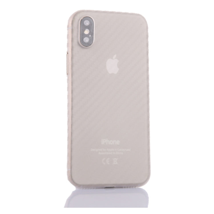 For iPhone XR Carbon Fiber Ultrathin PP Protective Case