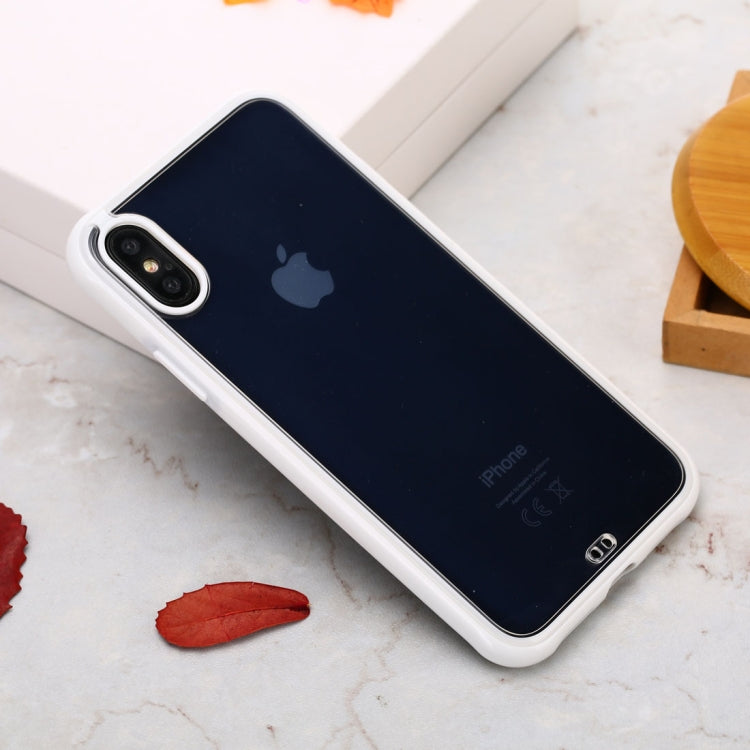 For iPhone XR Shockproof Pure Color Border TPU Protective Case