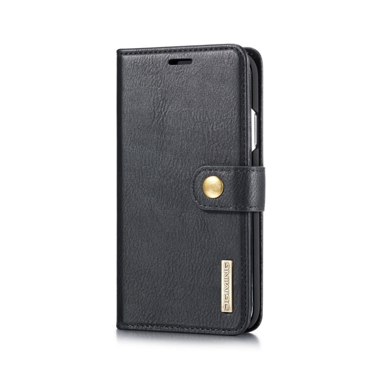 For iPhone XR DG.MING Crazy Horse Texture Flip Detachable Magnetic Leather Case with Holder & Card Slots & Wallet