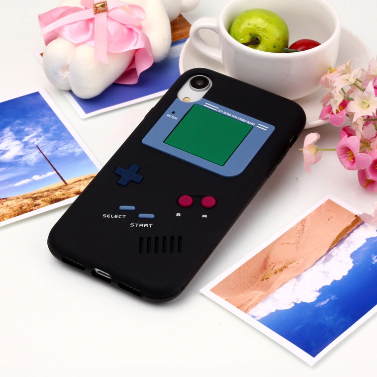 For iPhone XR Game Boy Pattern Silicone Protective Case