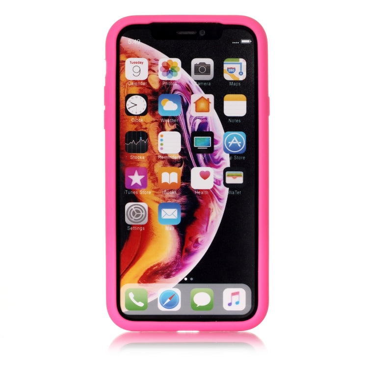For iPhone XR Game Boy Pattern Silicone Protective Case