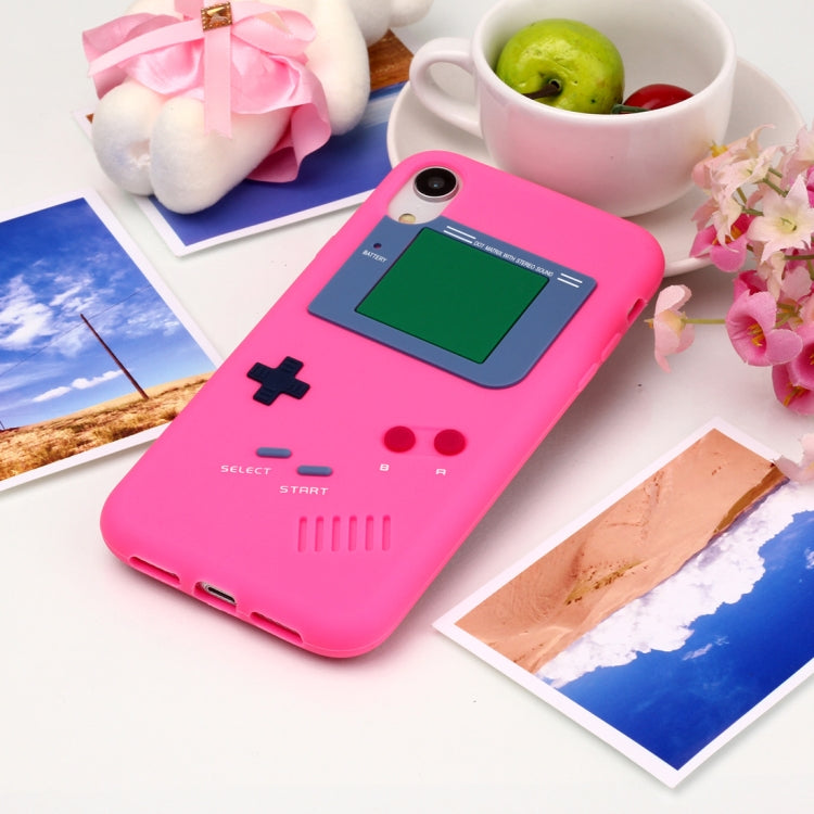 For iPhone XR Game Boy Pattern Silicone Protective Case