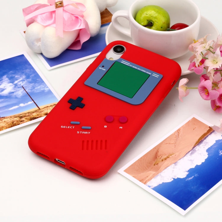 For iPhone XR Game Boy Pattern Silicone Protective Case