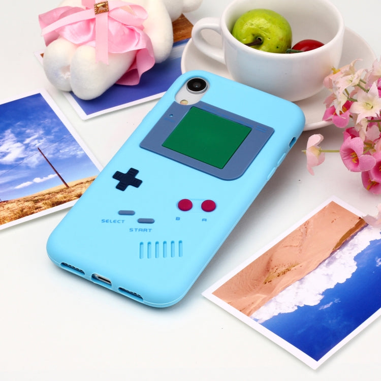 For iPhone XR Game Boy Pattern Silicone Protective Case