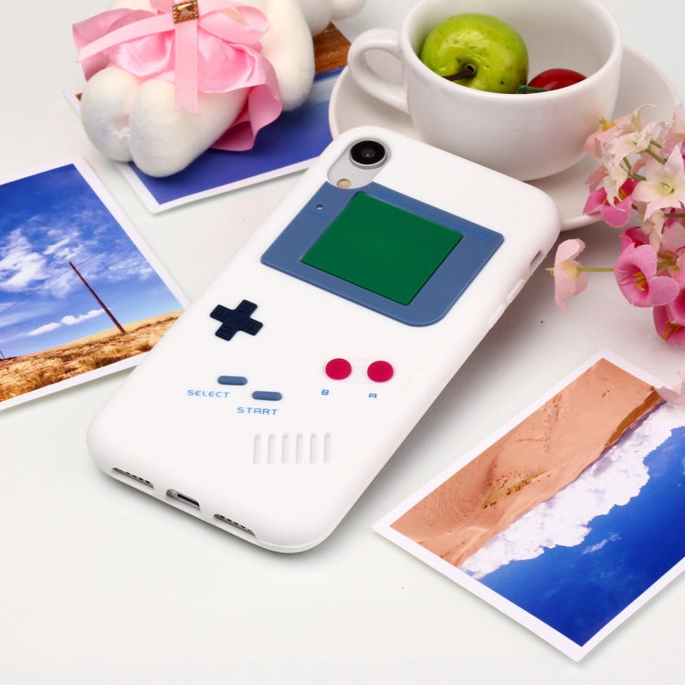 For iPhone XR Game Boy Pattern Silicone Protective Case