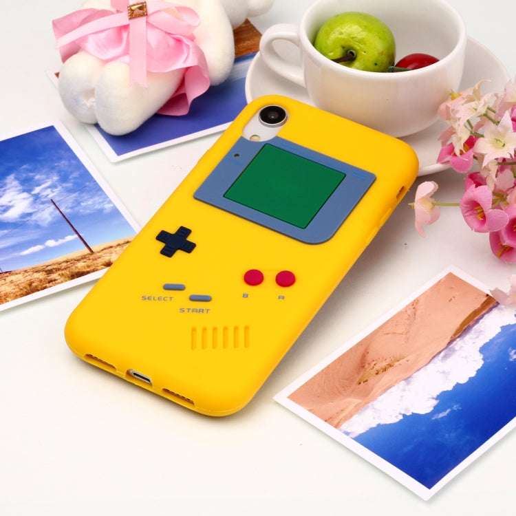 For iPhone XR Game Boy Pattern Silicone Protective Case