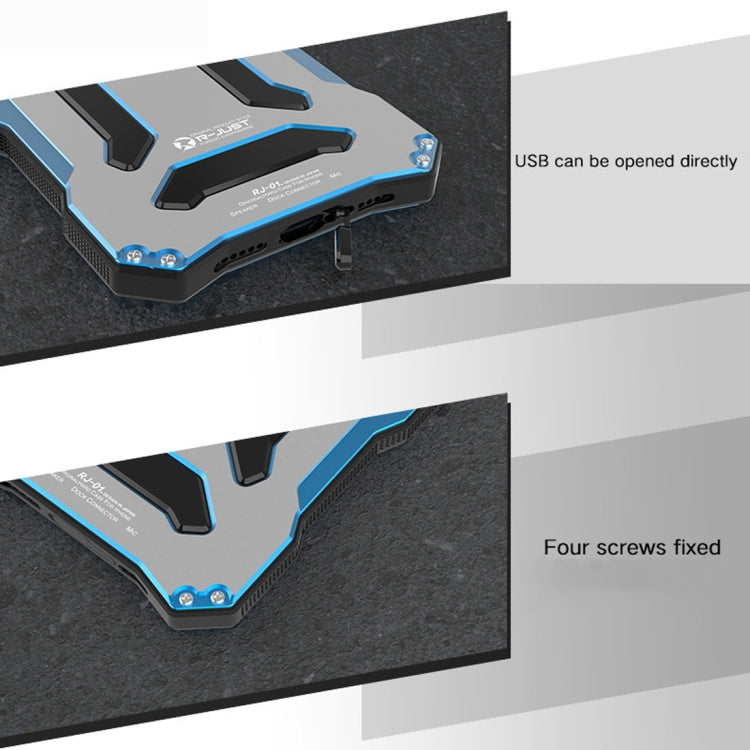 For iPhone XR Gundam Rugged Armor Metal + TPU Protective Case
