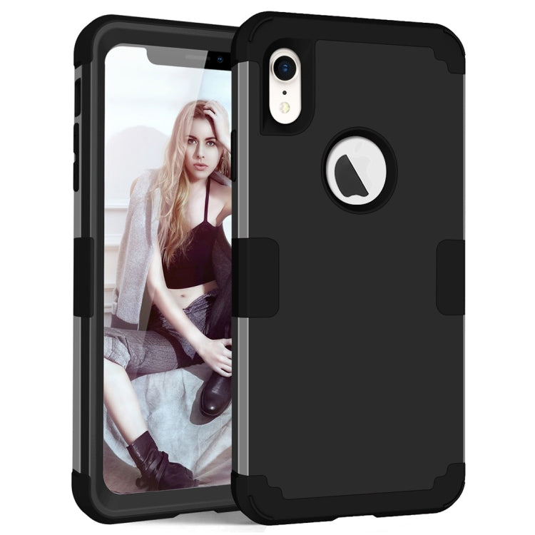 For iPhone XR Dropproof PC + Silicone Case