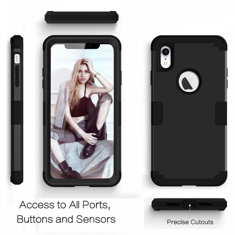 For iPhone XR Dropproof PC + Silicone Case