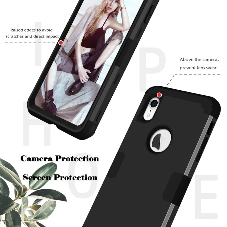 For iPhone XR Dropproof PC + Silicone Case