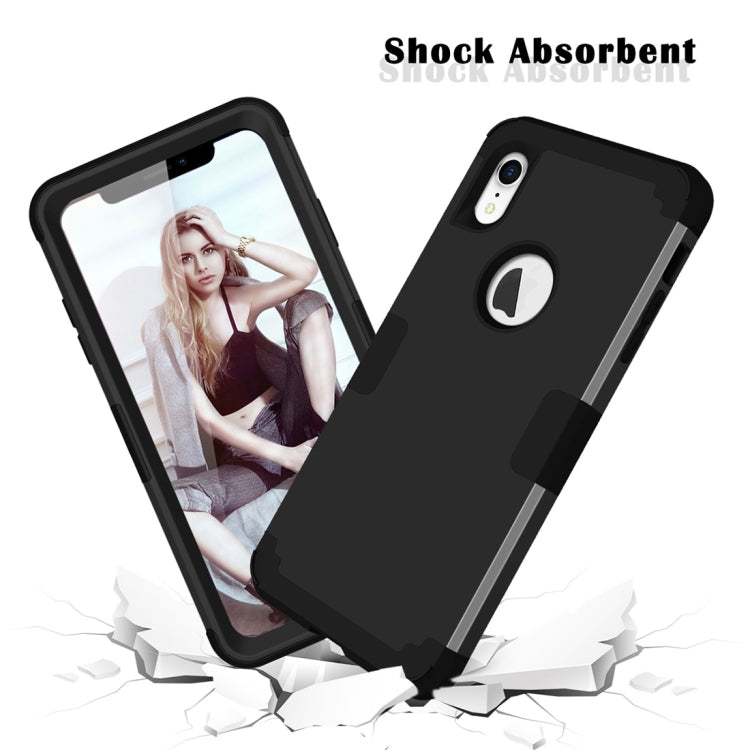 For iPhone XR Dropproof PC + Silicone Case