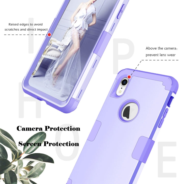 For iPhone XR Dropproof PC + Silicone Case
