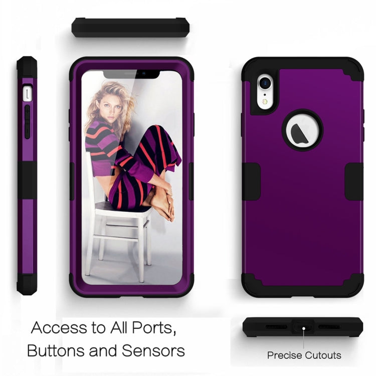 For iPhone XR Dropproof PC + Silicone Case