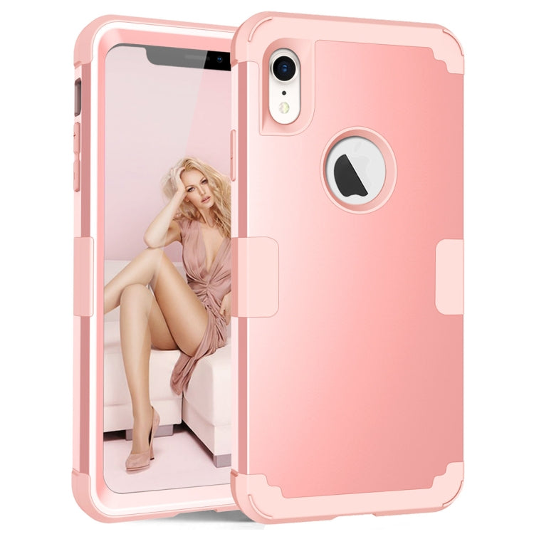 For iPhone XR Dropproof PC + Silicone Case