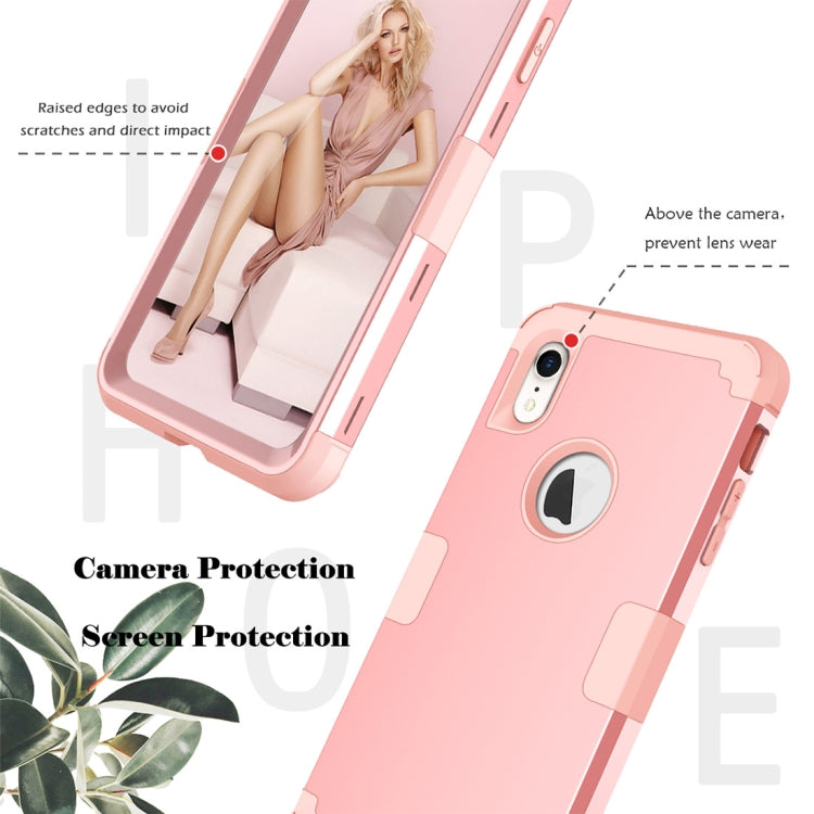 For iPhone XR Dropproof PC + Silicone Case