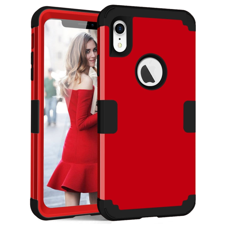 For iPhone XR Dropproof PC + Silicone Case