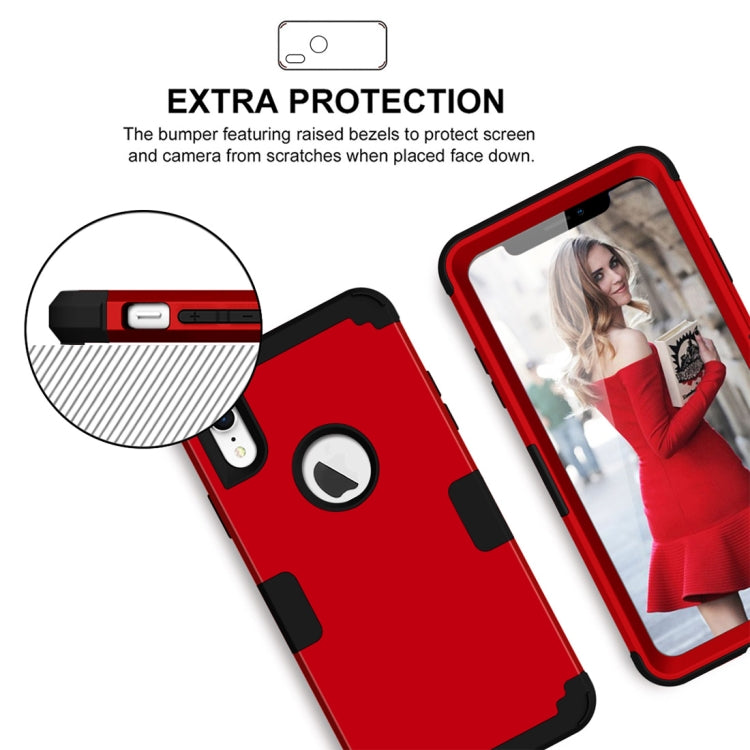 For iPhone XR Dropproof PC + Silicone Case