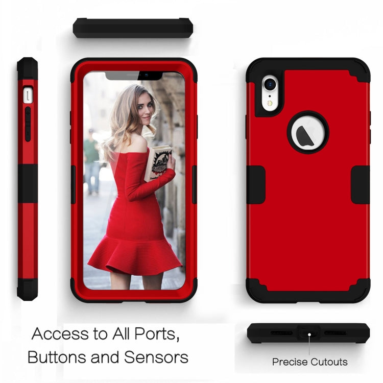 For iPhone XR Dropproof PC + Silicone Case