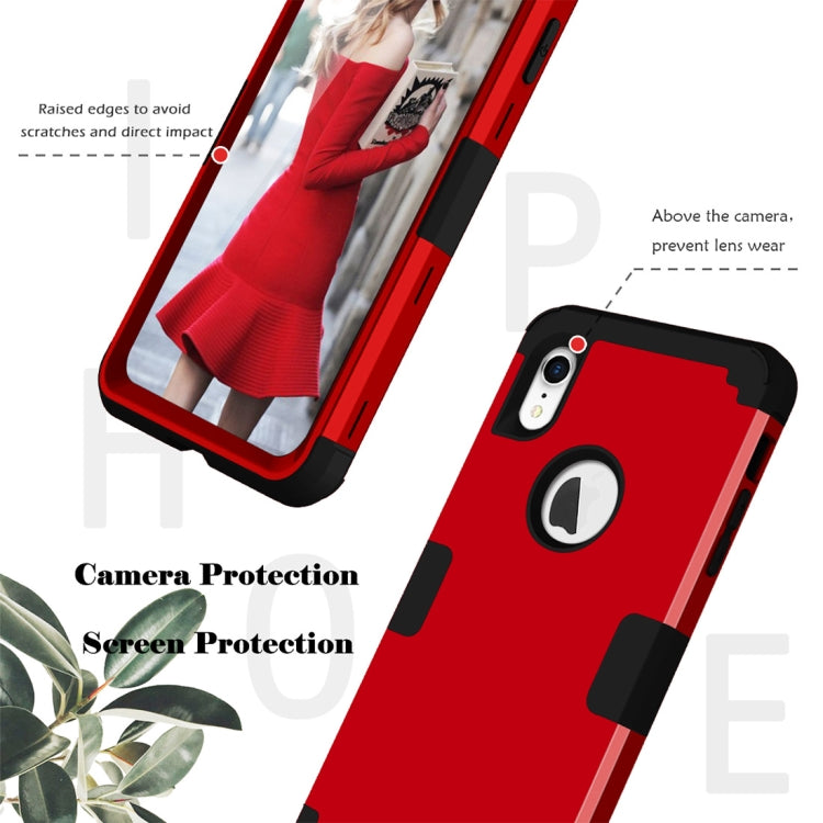 For iPhone XR Dropproof PC + Silicone Case