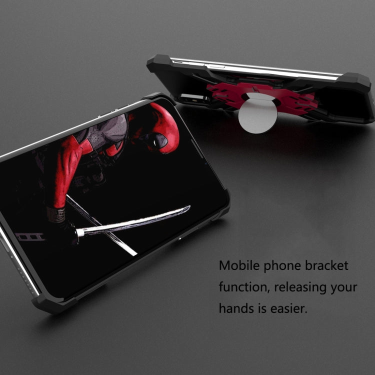 For iPhone XR Hero Series Rugged Armor Metal Protective Case