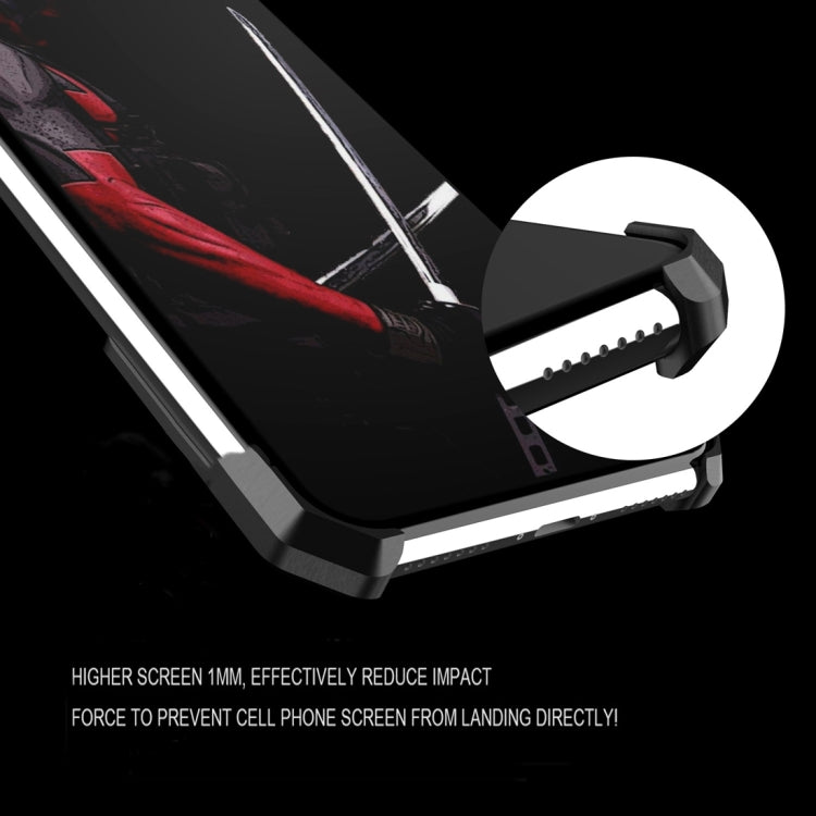 For iPhone XR Hero Series Rugged Armor Metal Protective Case
