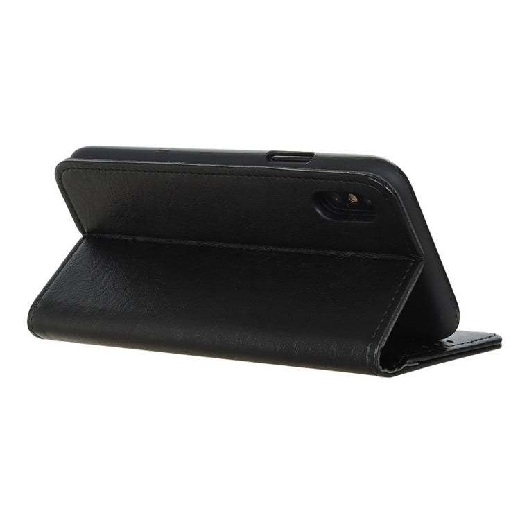 For iPhone XR Magnetic Retro Crazy Horse Texture Horizontal Flip Leather Case with Holder & Card Slots & Wallet
