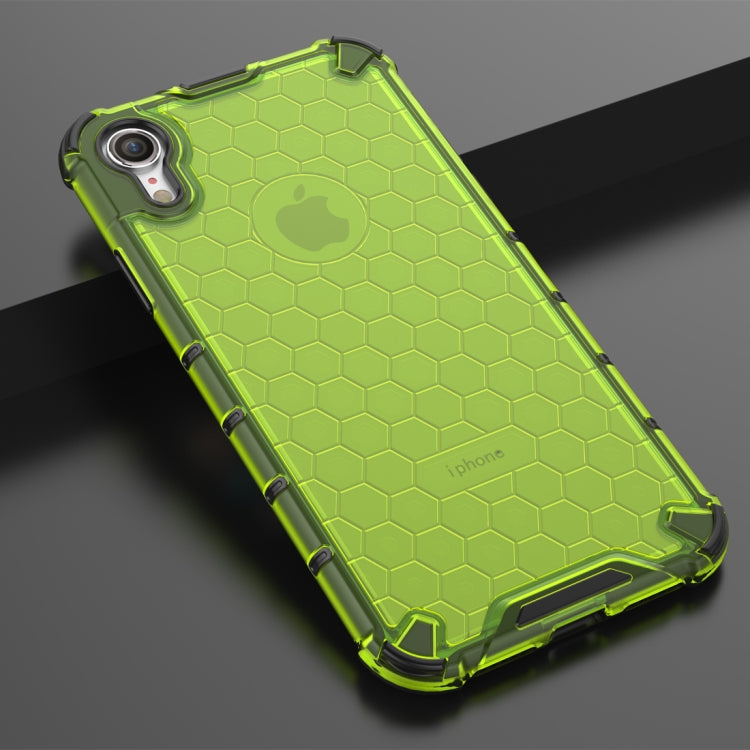 For iPhone XR Shockproof Honeycomb PC + TPU Protective Case