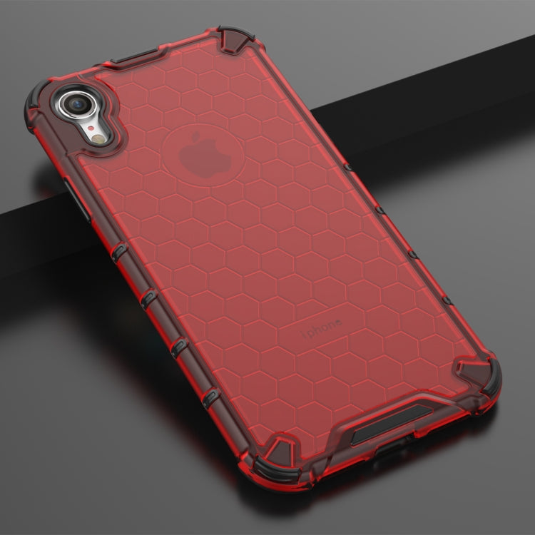 For iPhone XR Shockproof Honeycomb PC + TPU Protective Case