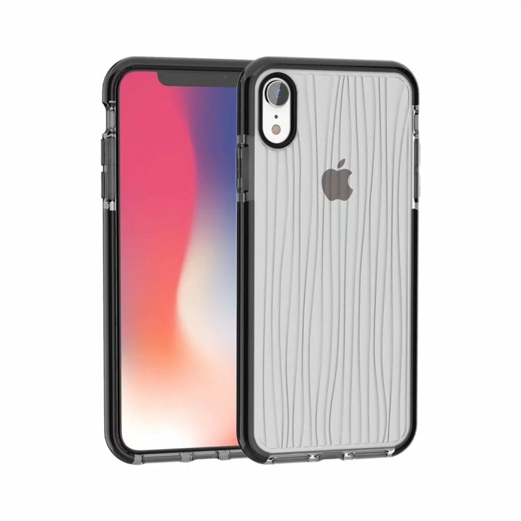 For iPhone XR Shiny Glass Powder Ripples Pattern TPU Protective Case