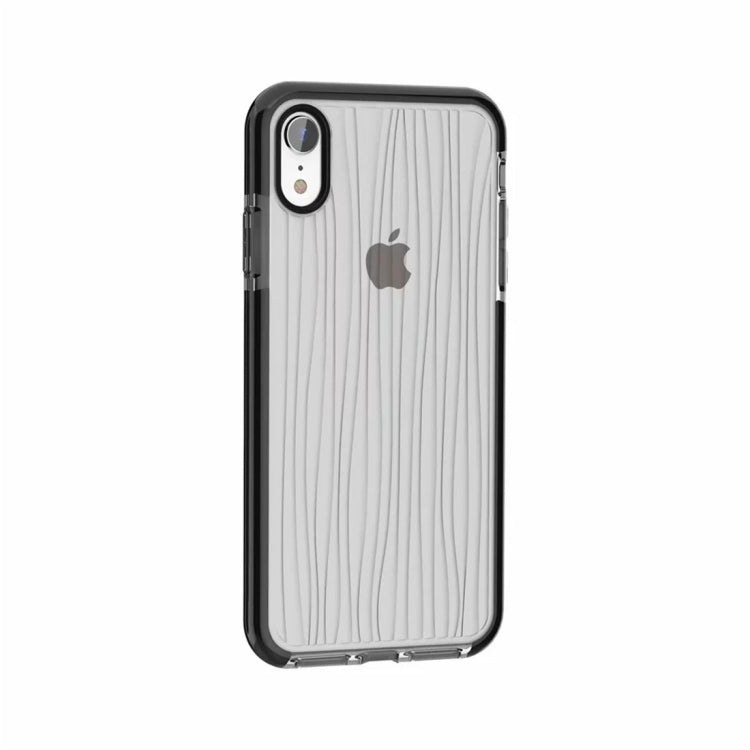 For iPhone XR Shiny Glass Powder Ripples Pattern TPU Protective Case