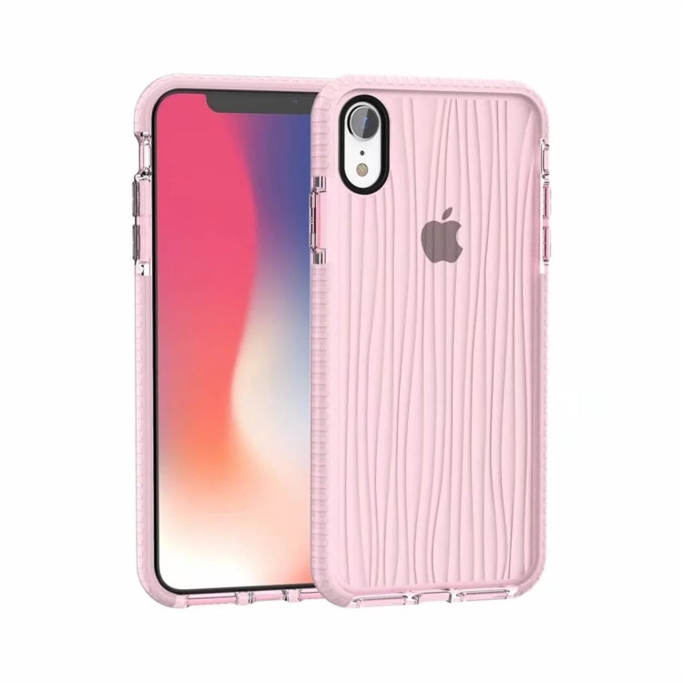 For iPhone XR Shiny Glass Powder Ripples Pattern TPU Protective Case