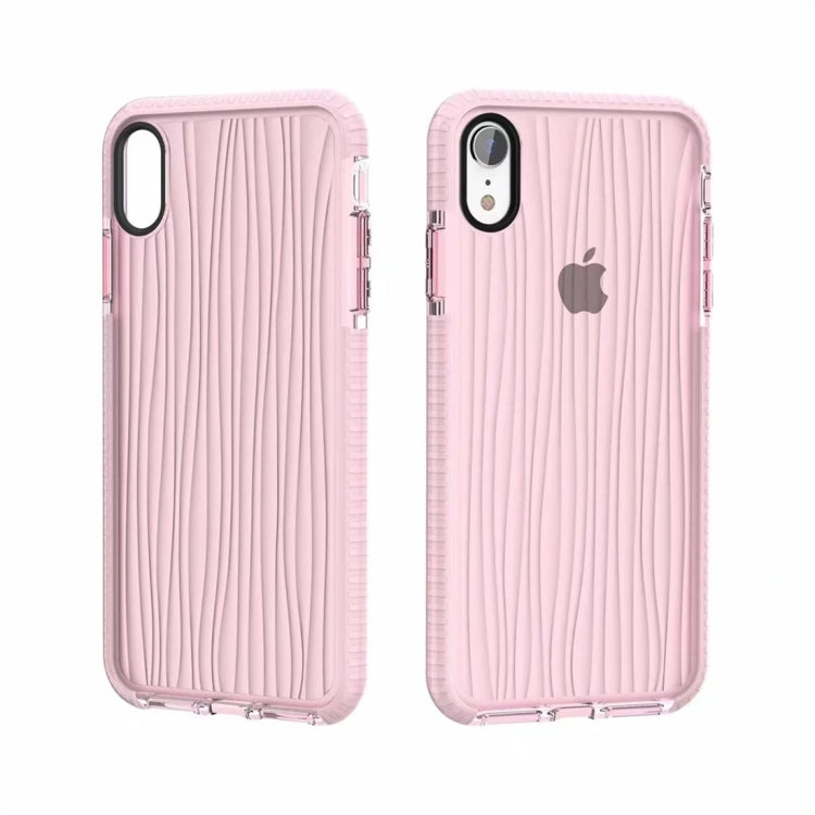 For iPhone XR Shiny Glass Powder Ripples Pattern TPU Protective Case