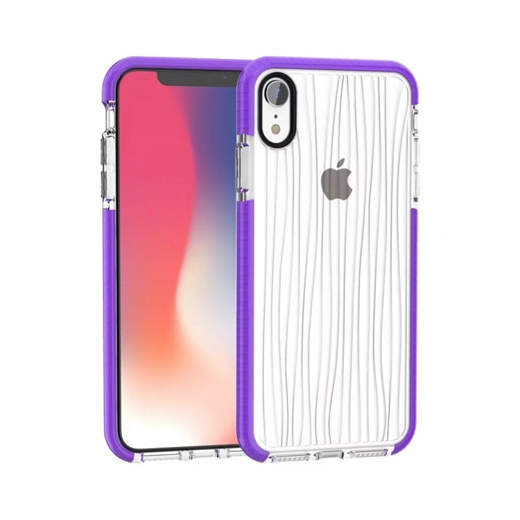 For iPhone XR Shiny Glass Powder Ripples Pattern TPU Protective Case