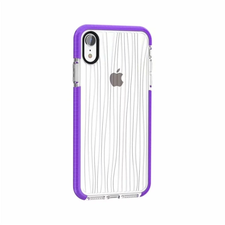 For iPhone XR Shiny Glass Powder Ripples Pattern TPU Protective Case