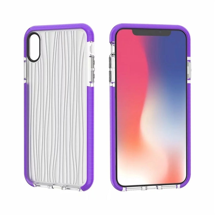 For iPhone XR Shiny Glass Powder Ripples Pattern TPU Protective Case