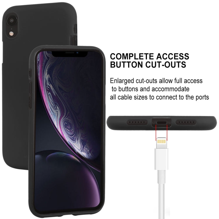 For iPhone XR GOOSPERY SOFT FEELING Liquid TPU Drop-proof Soft