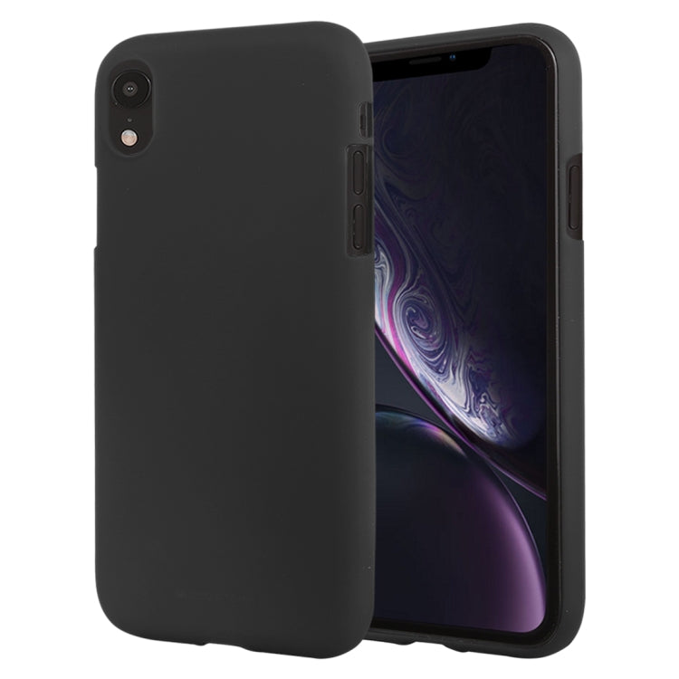 For iPhone XR GOOSPERY SOFT FEELING Liquid TPU Drop-proof Soft