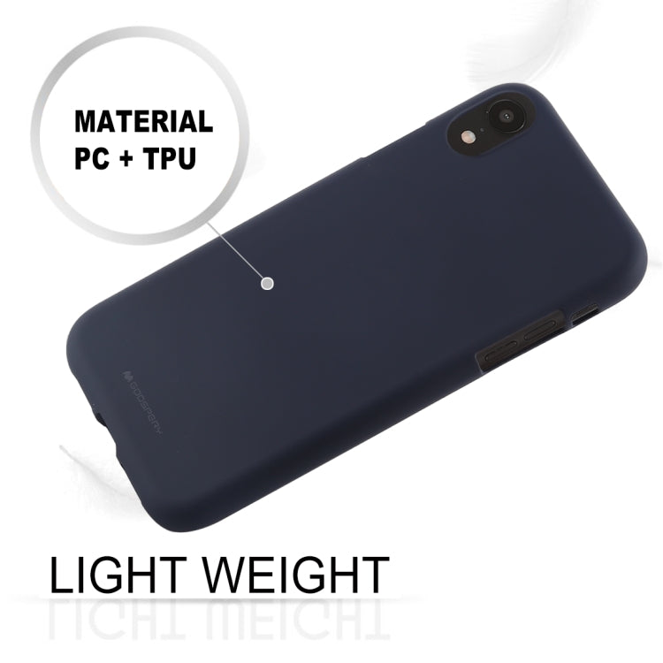 For iPhone XR GOOSPERY SOFT FEELING Liquid TPU Drop-proof Soft