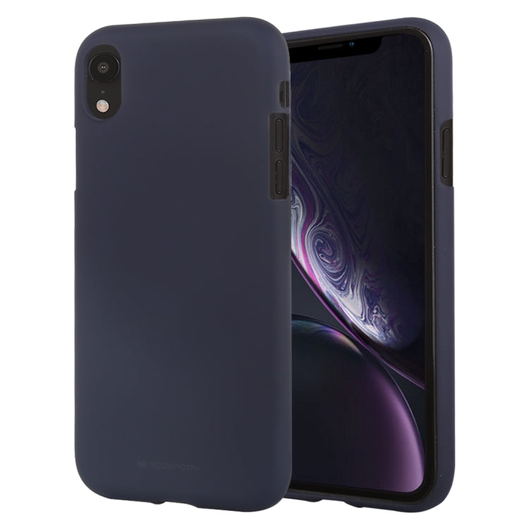 For iPhone XR GOOSPERY SOFT FEELING Liquid TPU Drop-proof Soft