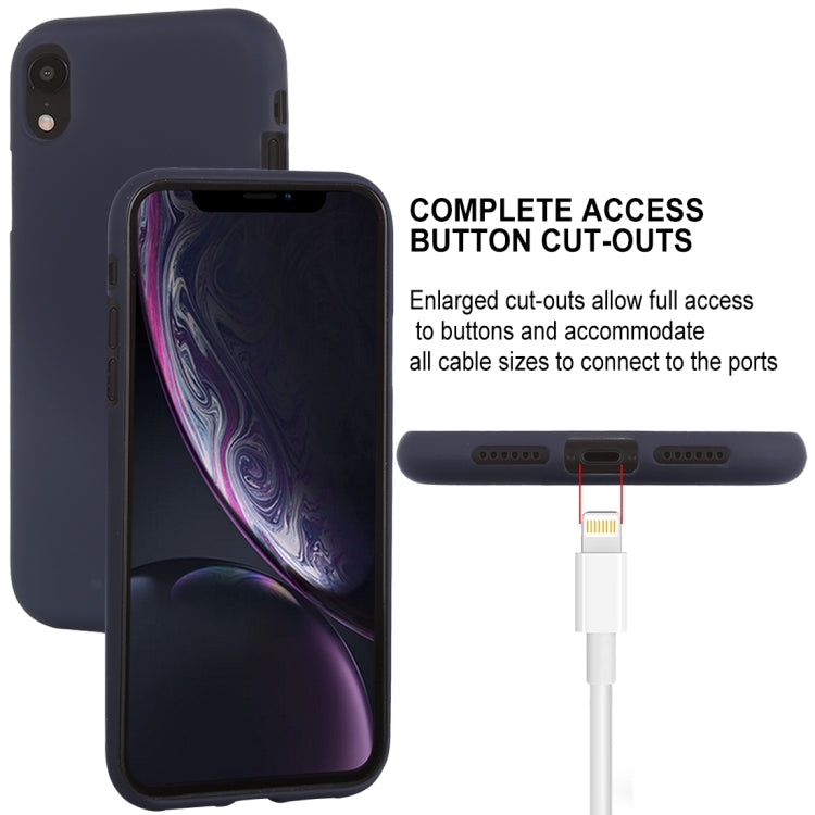 For iPhone XR GOOSPERY SOFT FEELING Liquid TPU Drop-proof Soft