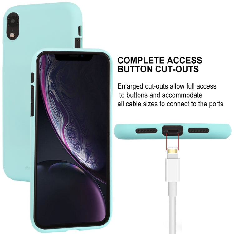 For iPhone XR GOOSPERY SOFT FEELING Liquid TPU Drop-proof Soft