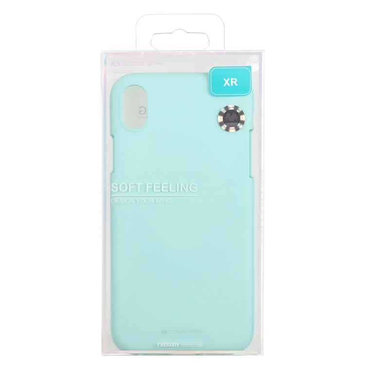 For iPhone XR GOOSPERY SOFT FEELING Liquid TPU Drop-proof Soft
