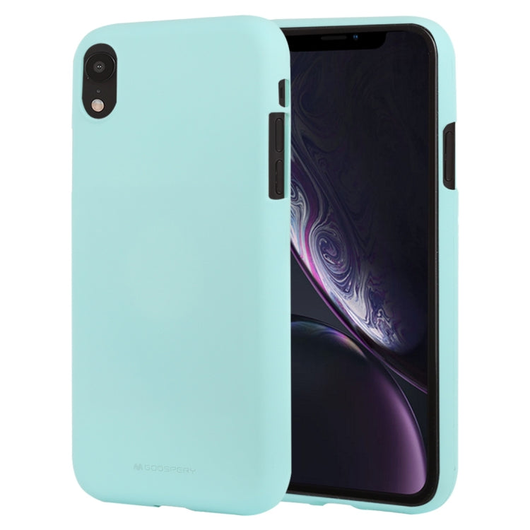 For iPhone XR GOOSPERY SOFT FEELING Liquid TPU Drop-proof Soft