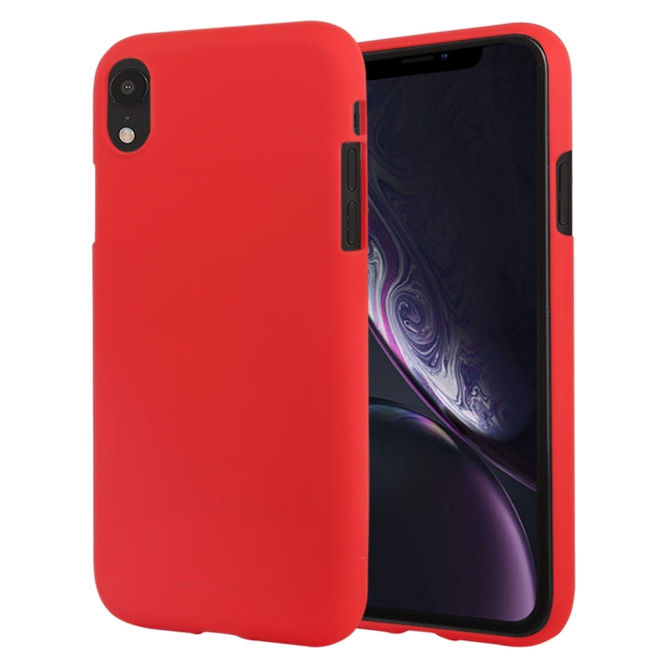 For iPhone XR GOOSPERY SOFT FEELING Liquid TPU Drop-proof Soft