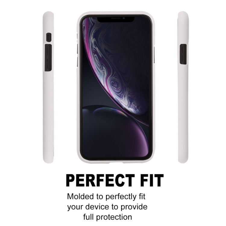 For iPhone XR GOOSPERY SOFT FEELING Liquid TPU Drop-proof Soft