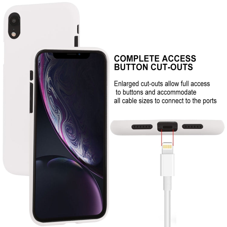 For iPhone XR GOOSPERY SOFT FEELING Liquid TPU Drop-proof Soft