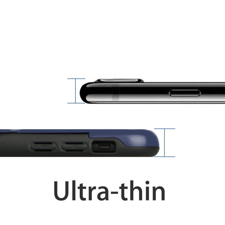 For iPhone XR Ultrathin TPU + PC Protective Case with Card Slot & Holder