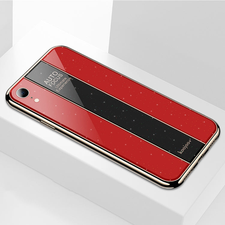 For iPhone XR Electroplated Mirror Glass Case