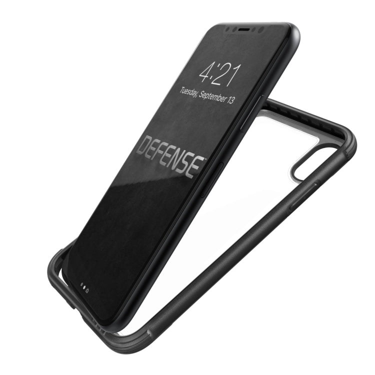 For iPhone XR X-doria PC+Metal+TPU Built-in Air Tank Shockproof Protective Case