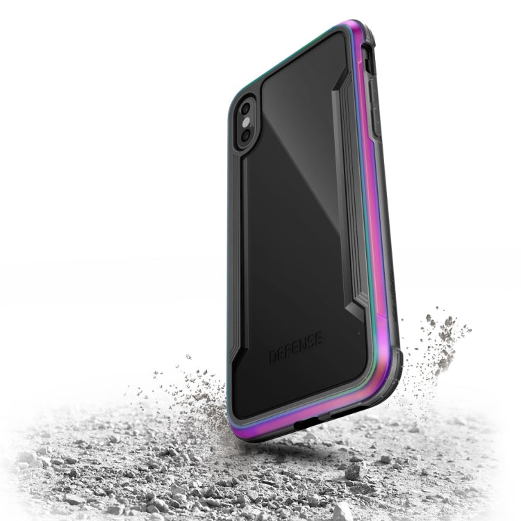 For iPhone XR X-doria PC+Metal+TPU Built-in Air Tank Shockproof Protective Case